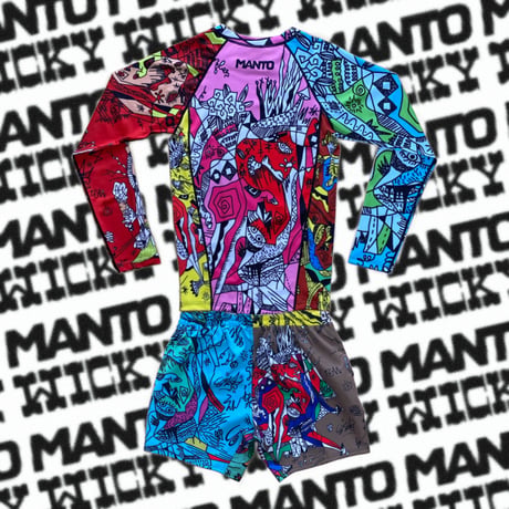 WICKY ×MANTO RUSH GUARD  ’special collaboration’  THE RING VIVID RUSHGUARD