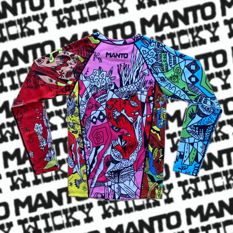 WICKY ×MANTO RUSH GUARD  ’special collaboration’  THE RING VIVID RUSHGUARD