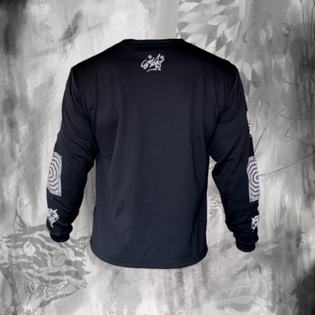 ROSE AND TIGER SPRIT LONG SLEEVE DRY T-SHIRTS BLACK