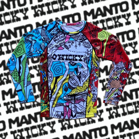 WICKY ×MANTO RUSH GUARD  ’special collaboration’  THE RING VIVID RUSHGUARD
