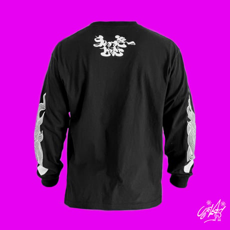 WICKY JAPANESE LETTERS LONG-SLEEVE -T-SHIRTS