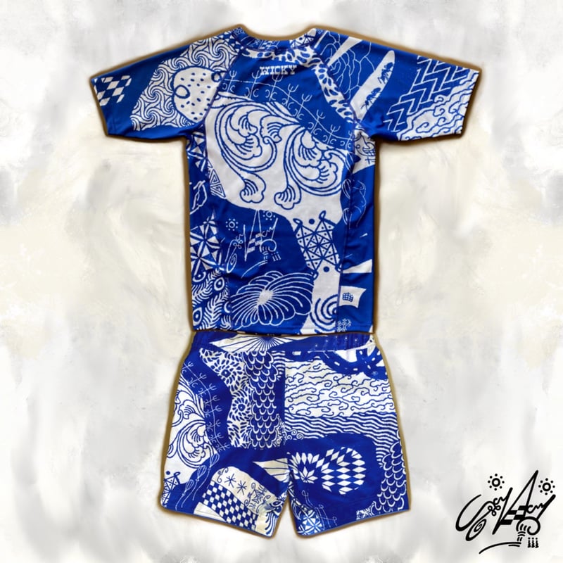 WICKY BLUE SHORTS | WICKY ART SHOP