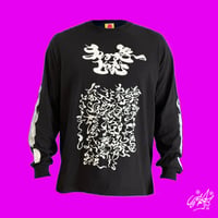 WICKY JAPANESE LETTERS LONG-SLEEVE -T-SHIRTS