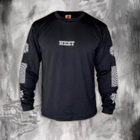 ROSE AND TIGER SPRIT LONG SLEEVE DRY T-SHIRTS BLACK
