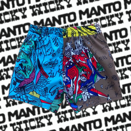 WICKY ×MANTO SHORTS　’special collaboration’ THE RING VIVID SHORTS