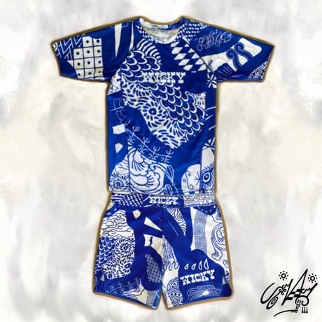 WICKY BLUE RUSH GUARD