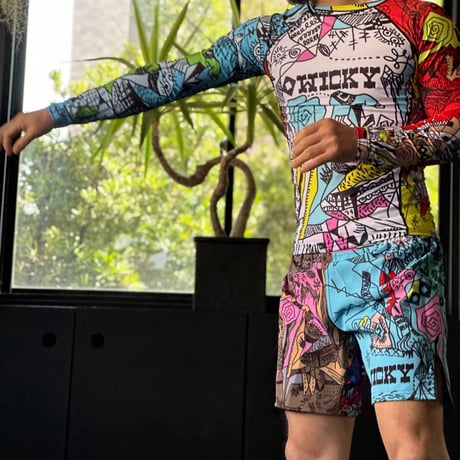 WICKY ×MANTO SHORTS　’special collaboration’ THE RING VIVID SHORTS