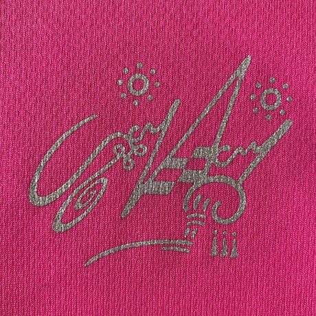 WICKY LOGO DRY V NECK T PINK
