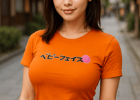 ベビーフェイス○ カタカナドライTシャツ