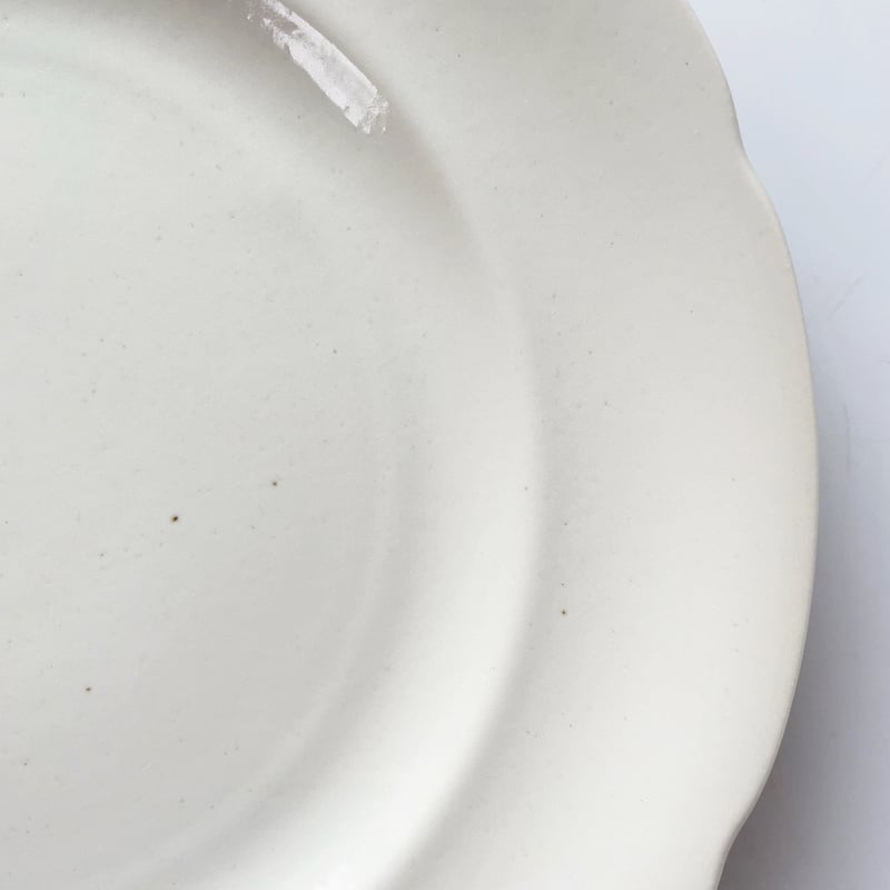 FOOD FOR THOUGHT Paperwhite 花リムプレートL | TEA TABLE