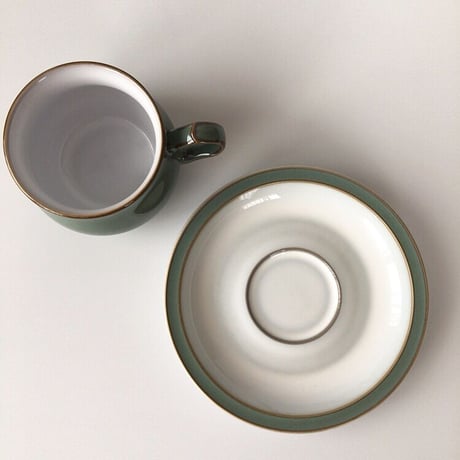 Denbyデンビー　Regency Greenリージェンシーグリーン　カップ＆ソーサー250ml