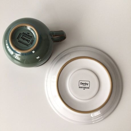 Denbyデンビー　Regency Greenリージェンシーグリーン　カップ＆ソーサー250ml