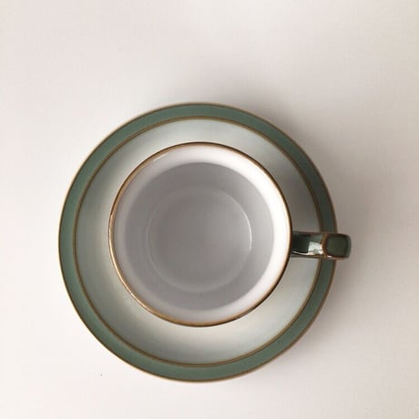 Denbyデンビー　Regency Greenリージェンシーグリーン　カップ＆ソーサー250ml