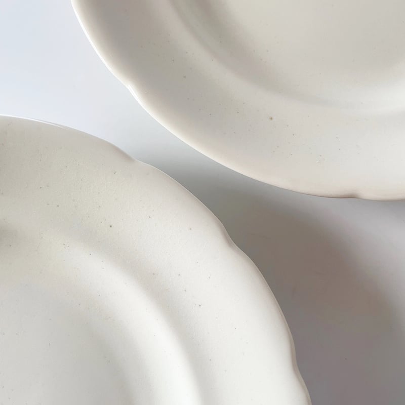 cote table PETALE WHITE　花リム　ペタル　デザートプレート cote table PETALE WHITE 花リム ペタル デザートプレート