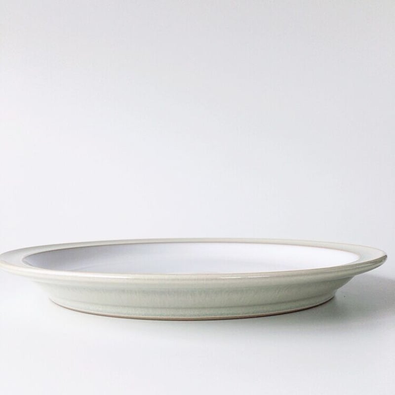 イギリス製　DENBYデンビー　硬質陶器　ディナープレ－ト　大皿5枚 Denbyデンビー Linenリネン ディナープレートф26.5㎝ | TEA TABLE