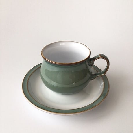 Denbyデンビー　Regency Greenリージェンシーグリーン　カップ＆ソーサー250ml