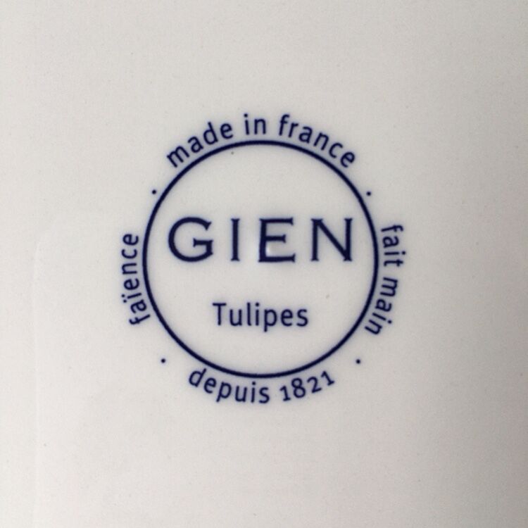 GIENジアン チューリップ・ノワール ディナープレート ф27.4㎝ | TEA TABLE