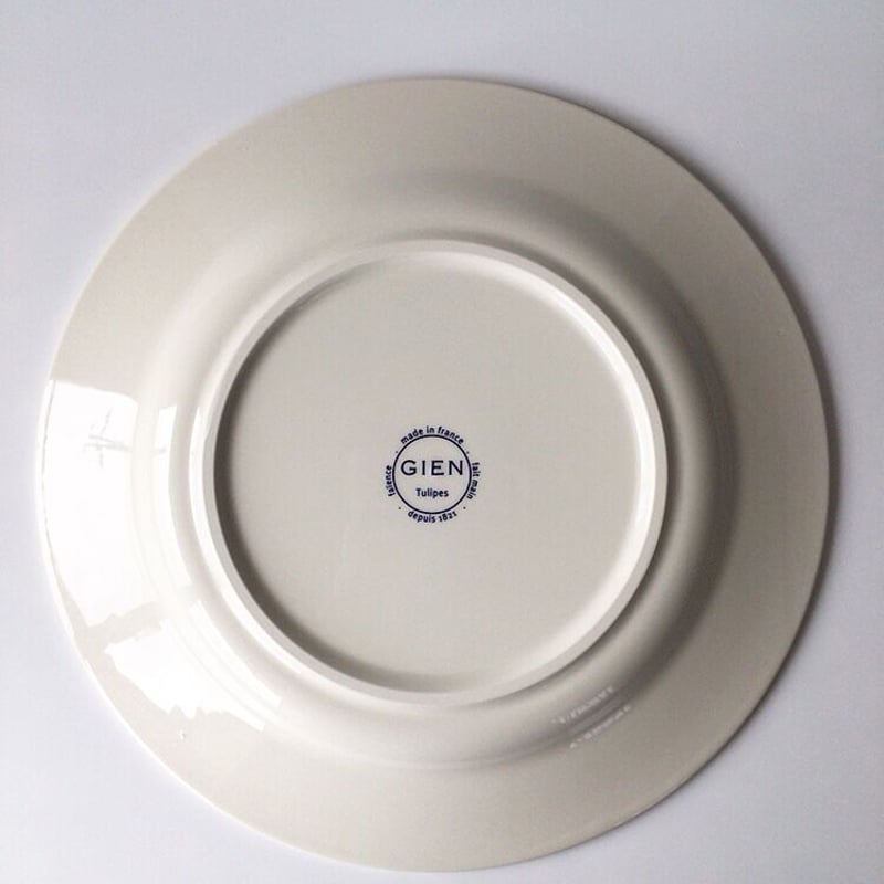 GIENジアン チューリップ・ノワール ディナープレート ф27.4