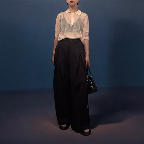 [ JIL SANDER ] Sheer polo shirt　No. V250025