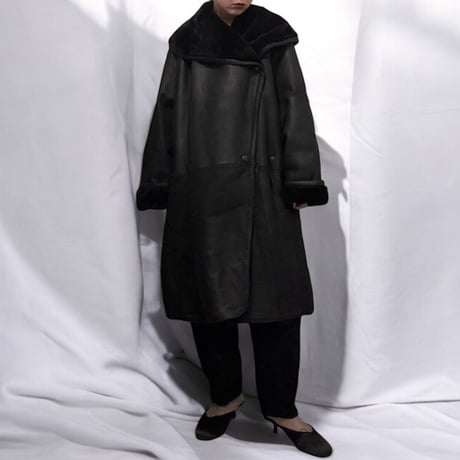 Over size mouton coat　No. V240026
