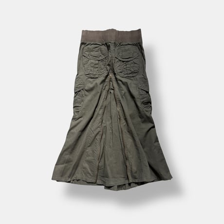 00's zip cargo skirt (khaki)　No. V260011