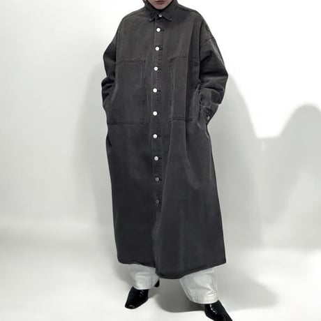 Oversized denim shirt dress　No. V250004