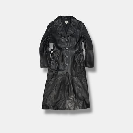 Leather long coat　No. V250024