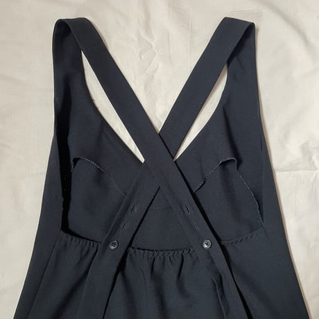 Long ribbon apron dress　No.VDR23002