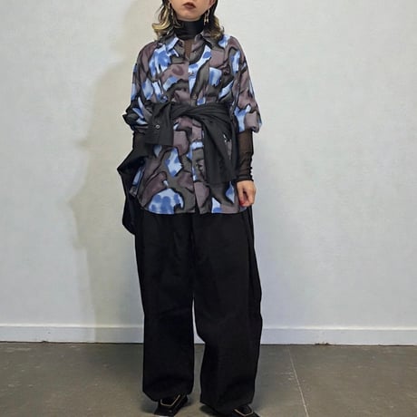 Lose silhouette print shirt　No. V250036