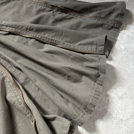 00's zip cargo skirt (khaki)　No. V260011