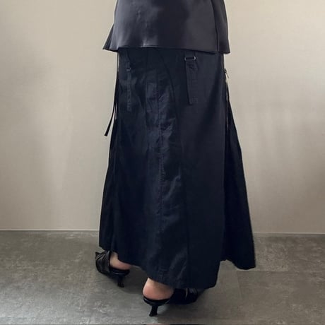 00's zip cargo skirt (black)　No. V260010