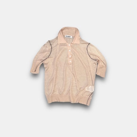[ JIL SANDER ] Sheer polo shirt　No. V250025