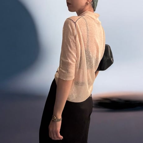 [ JIL SANDER ] Sheer polo shirt　No. V250025