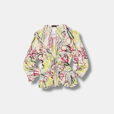 【 BAZAR CHRISTIAN LACROIX 】Neon print blouse　No. V250020