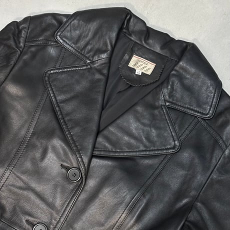Leather long coat　No. V250024
