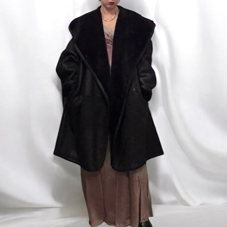 Over size mouton coat　No. V240026
