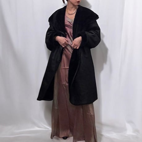 Over size mouton coat　No. V240026