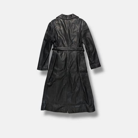 Leather long coat　No. V250024