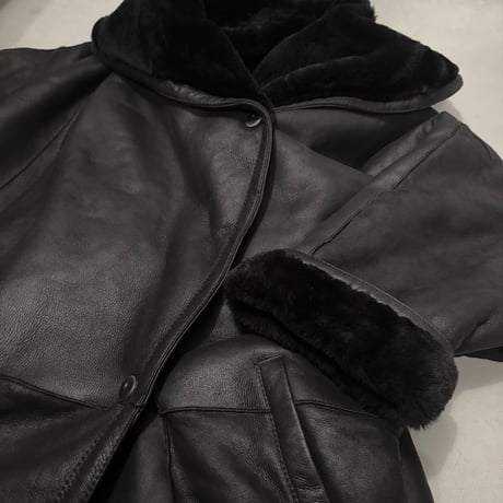Over size mouton coat　No. V240026