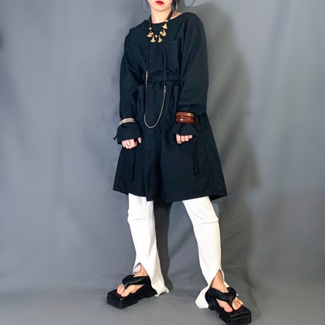 Dead stock 2way black dyed army gown　No. VOT22006
