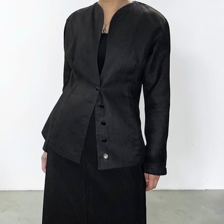 80's Linen jacket　No. V260005