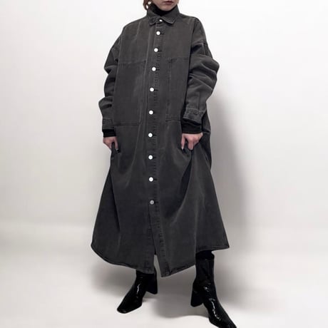 Oversized denim shirt dress　No. V250004