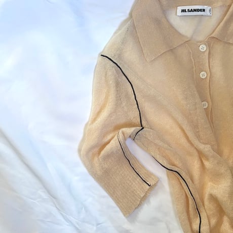 [ JIL SANDER ] Sheer polo shirt　No. V250025