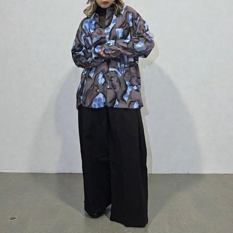 Lose silhouette print shirt　No. V250036