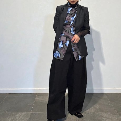 Lose silhouette print shirt　No. V250036