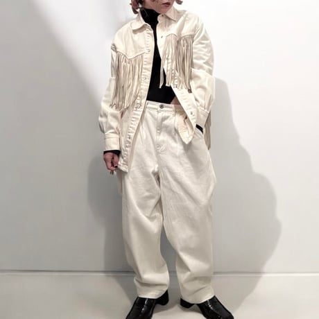 Fringe denim set-up　No. V250002