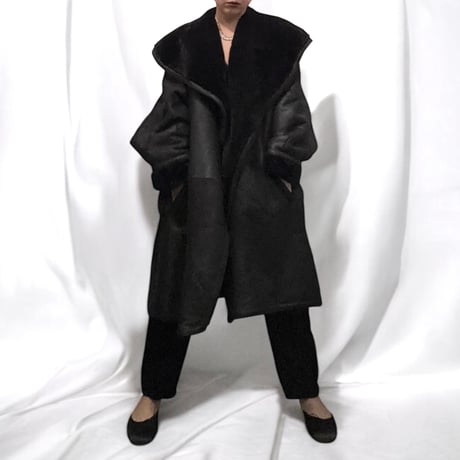 Over size mouton coat　No. V240026