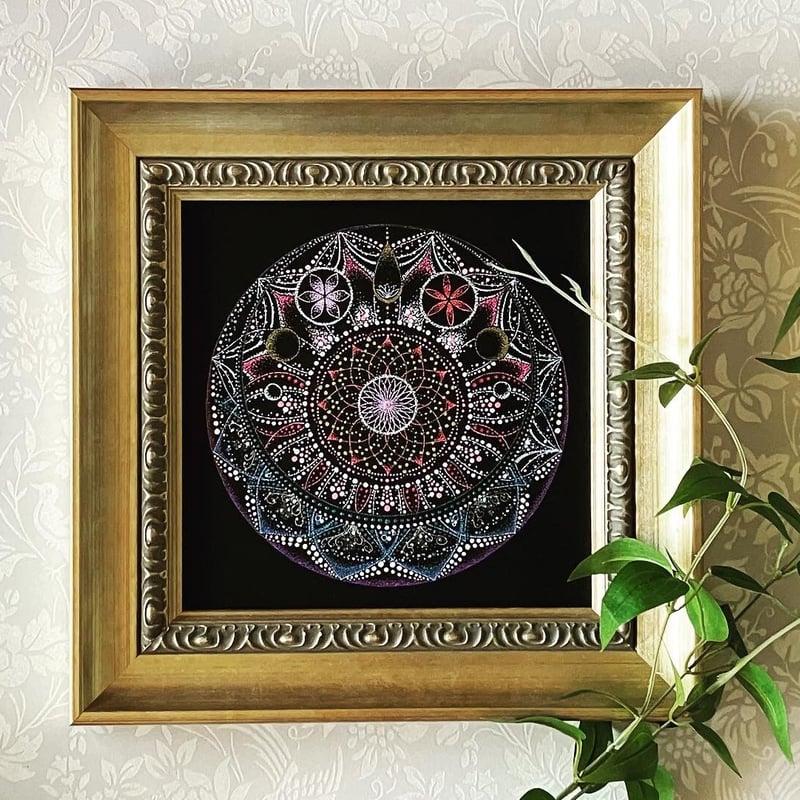 点描画曼荼羅 「浄化と再生」 | ao*makana｜ココロやわらぐ曼荼羅