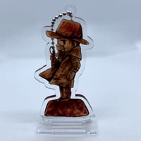 なにみてるの　台座付きアクリルキーホルダー