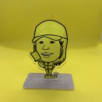 ペインター　台座付きアクリルキーホルダー